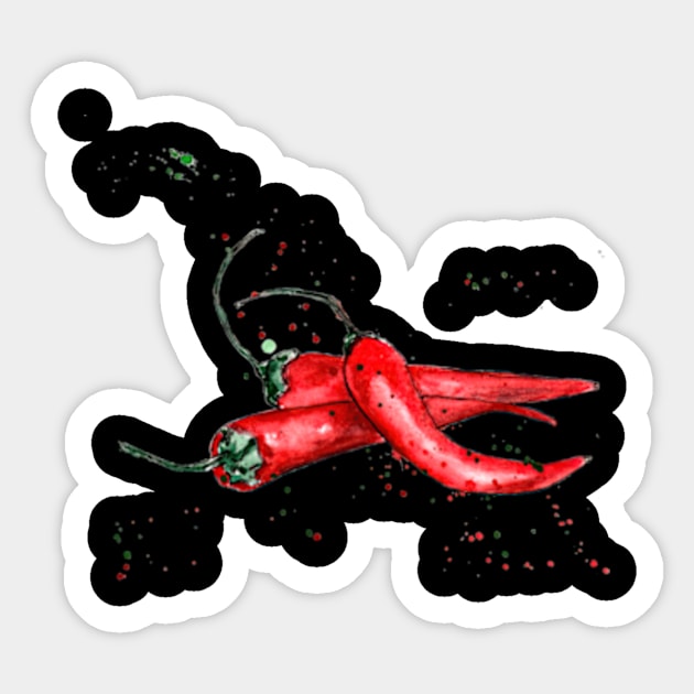 Chili Hot Outfit For Cool People Sticker by ZarenBeck